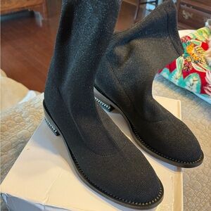 Givenchy Black Ankle Boots with Silver Accents